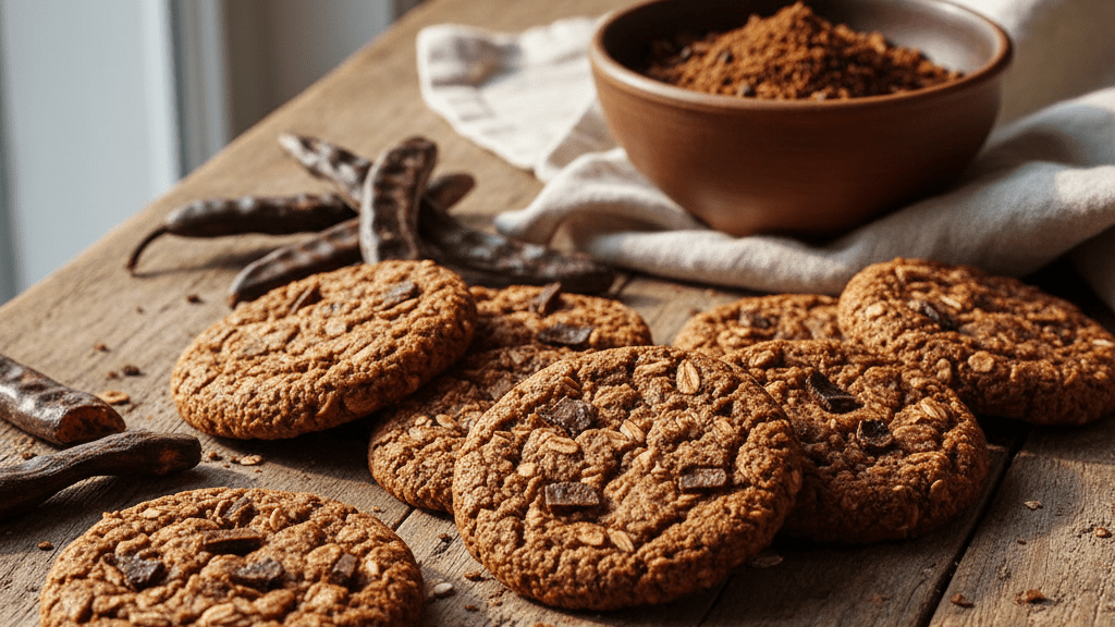 Biscotti e dolci con carruba alternativa naturale al cacao
