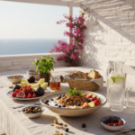 alimentazione e idratazione durante il caldo estivo con acqua e frutta fresca